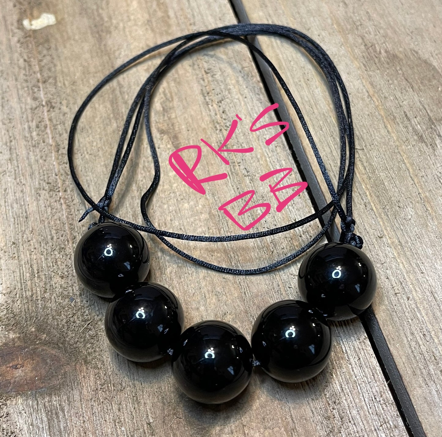 Little Black Dress Iridescent Bubblegum Necklace