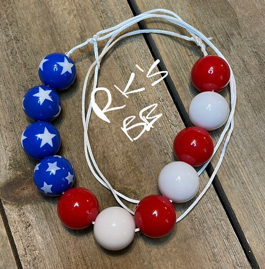 USA Bubblegum Necklace