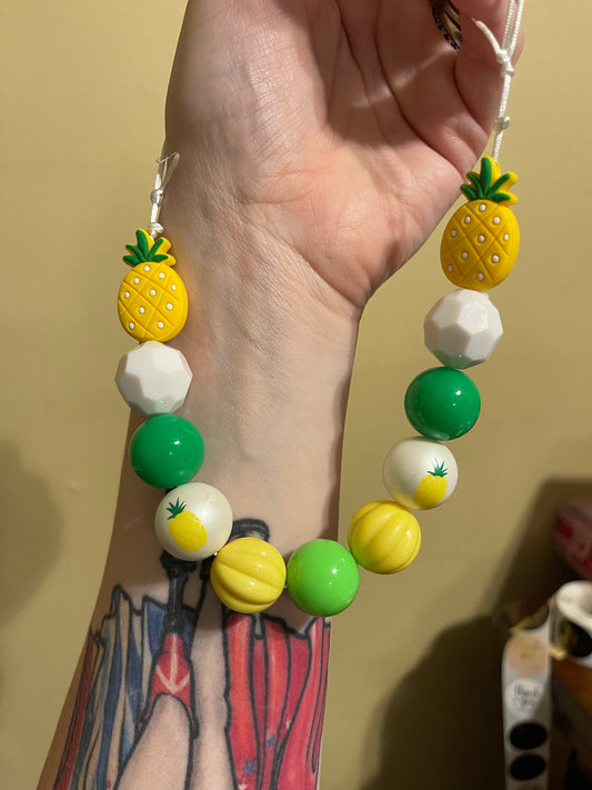 Pineapple Who Bubblegum Necklace